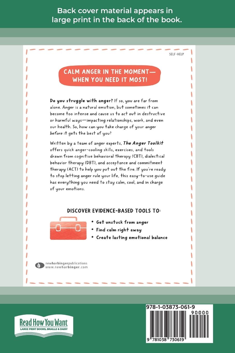 Rückseitencover The Anger Toolkit