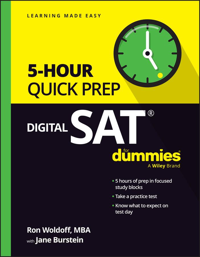 Vorderes Coverbild Digital SAT 5-Hour Quick Prep for Dummies