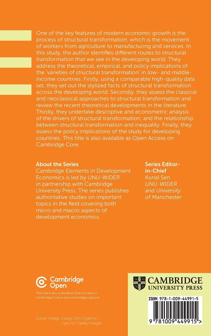 Rückseitencover Varieties of Structural Transformation