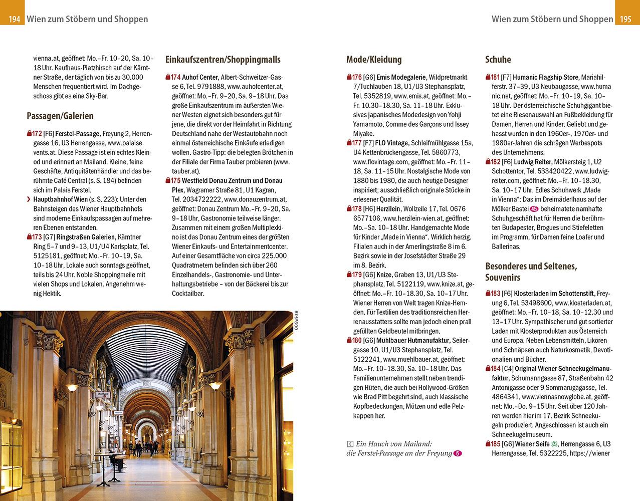 Beispielinhalt (Bild) Reise Know-How Reiseführer Wien (CityTrip PLUS)