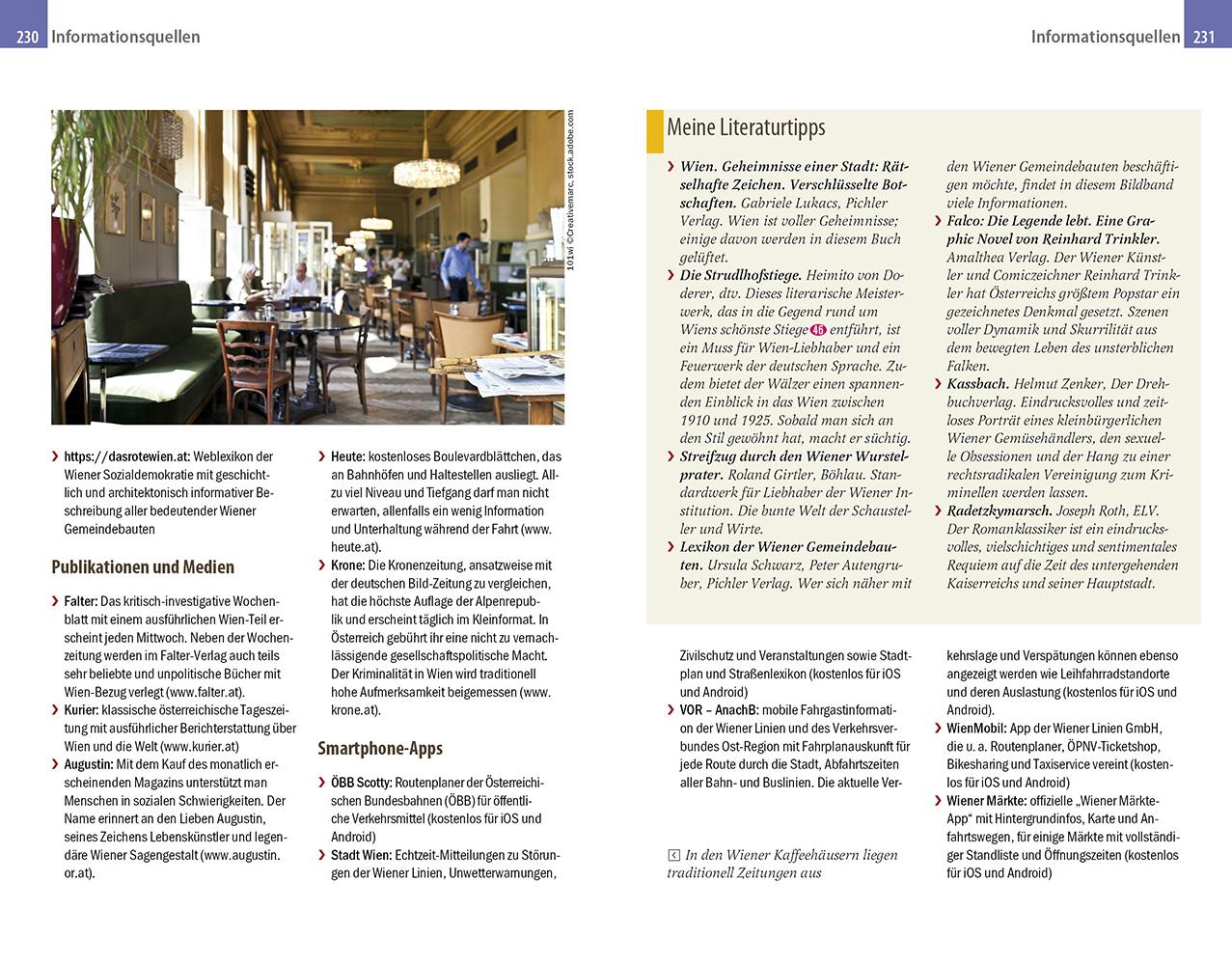 Beispielinhalt (Bild) Reise Know-How Reiseführer Wien (CityTrip PLUS)