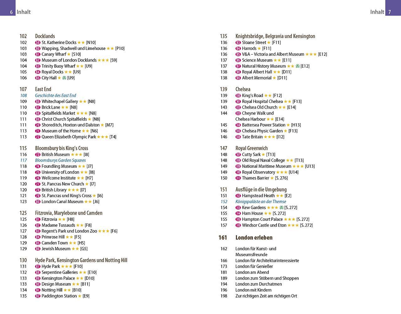 Beispielinhalt (Bild) Reise Know-How Reiseführer London (CityTrip PLUS)