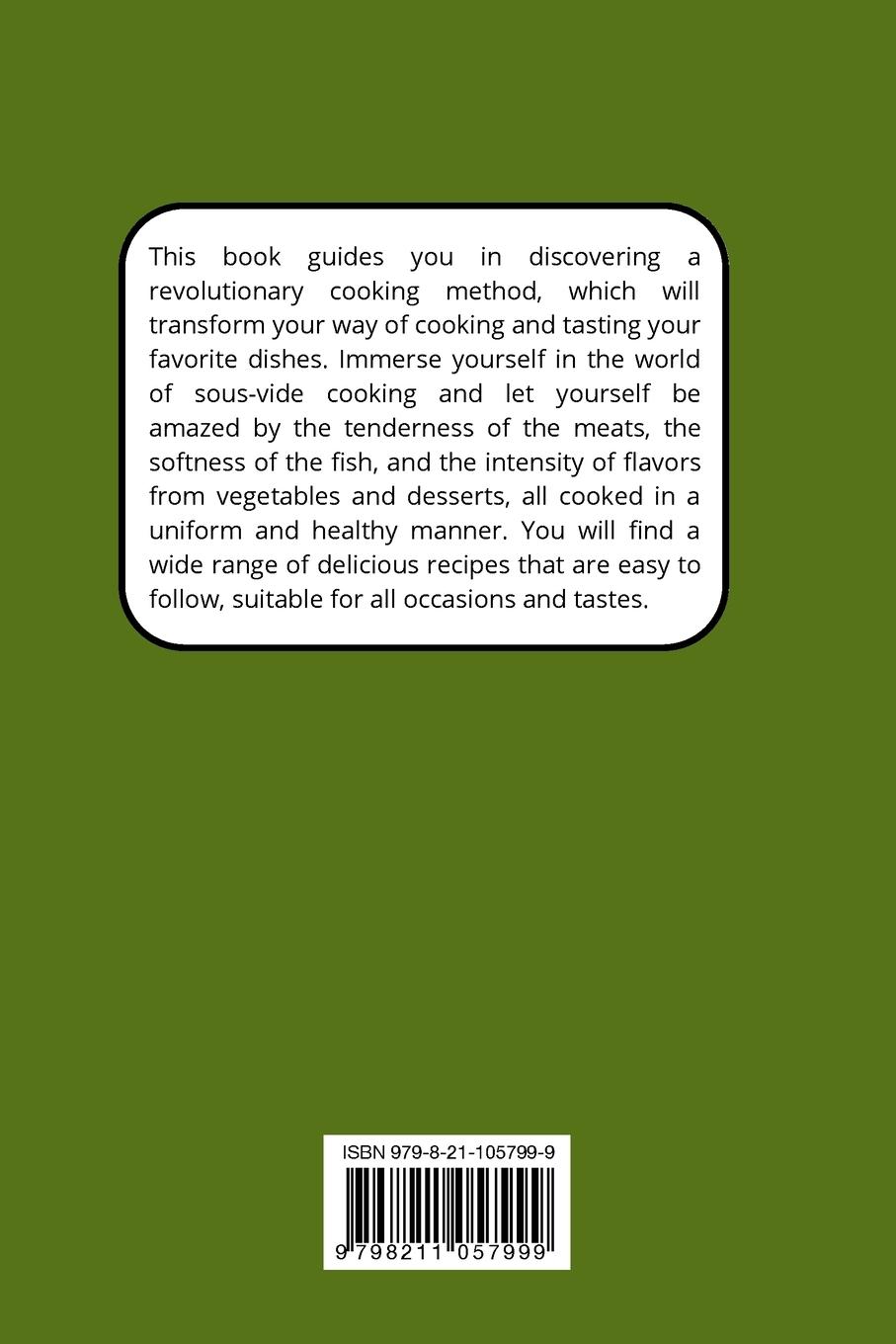 Rückseitencover Sous-Vide Cooking Manual