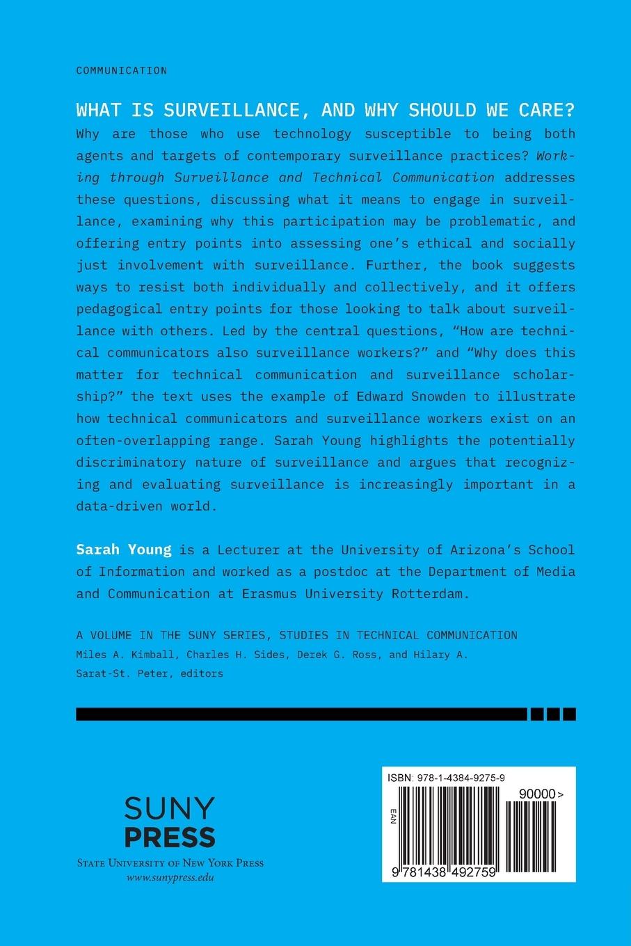 Rückseitencover Working through Surveillance and Technical Communication