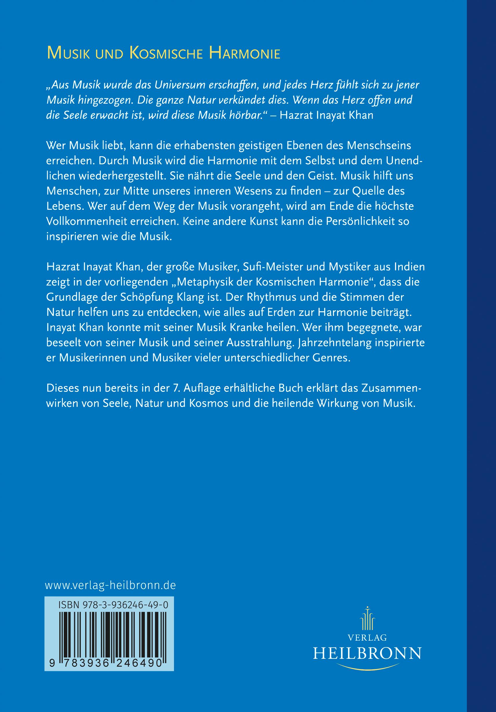 Rückseitencover Musik und kosmische Harmonie