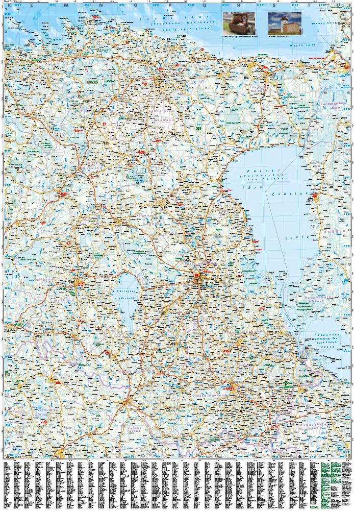 Beispielinhalt (Bild) Reise Know-How Landkarte Estland 1 : 275.000