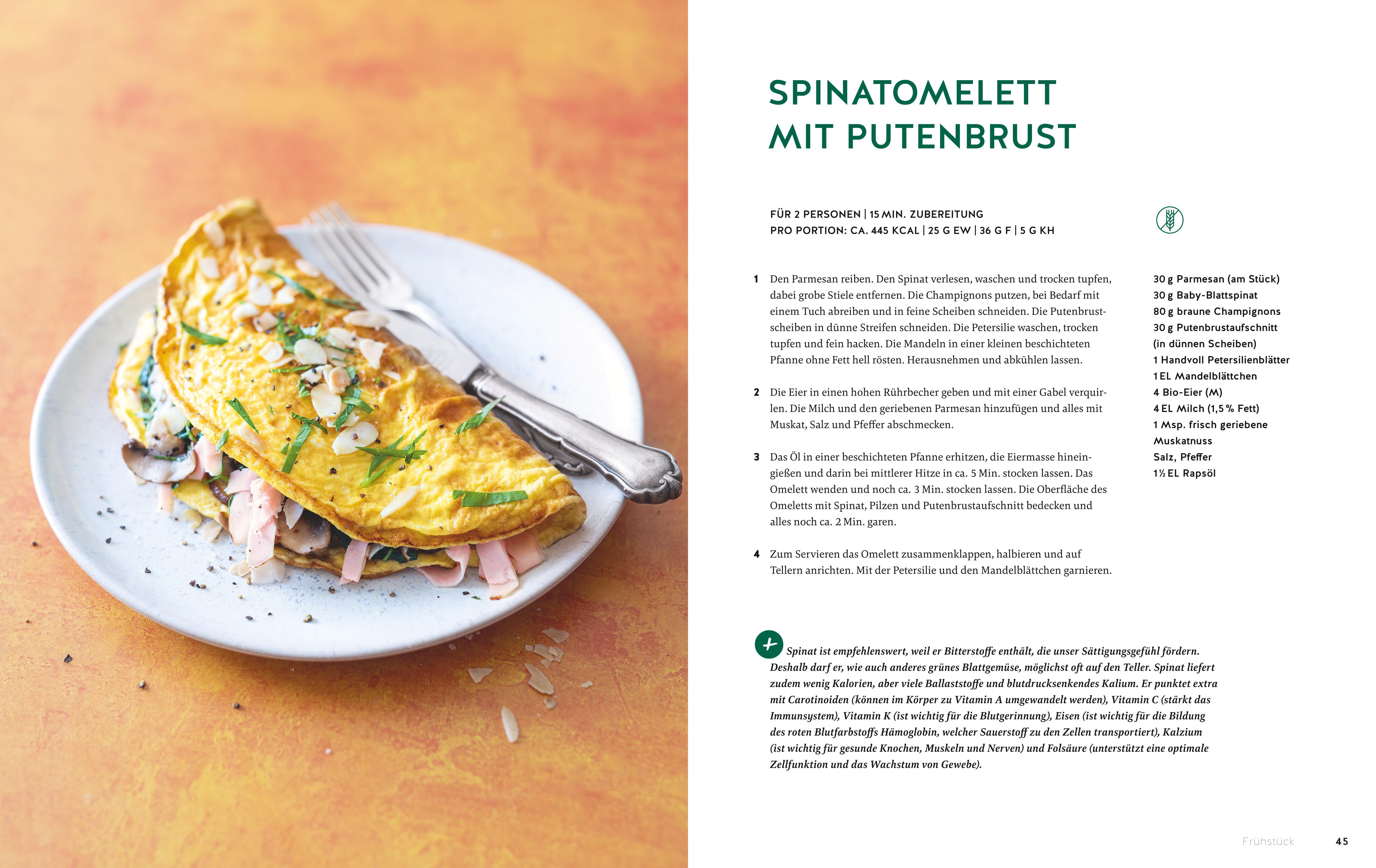 Beispielinhalt (Bild) Meine 80 besten Rezepte gegen Bauchfett