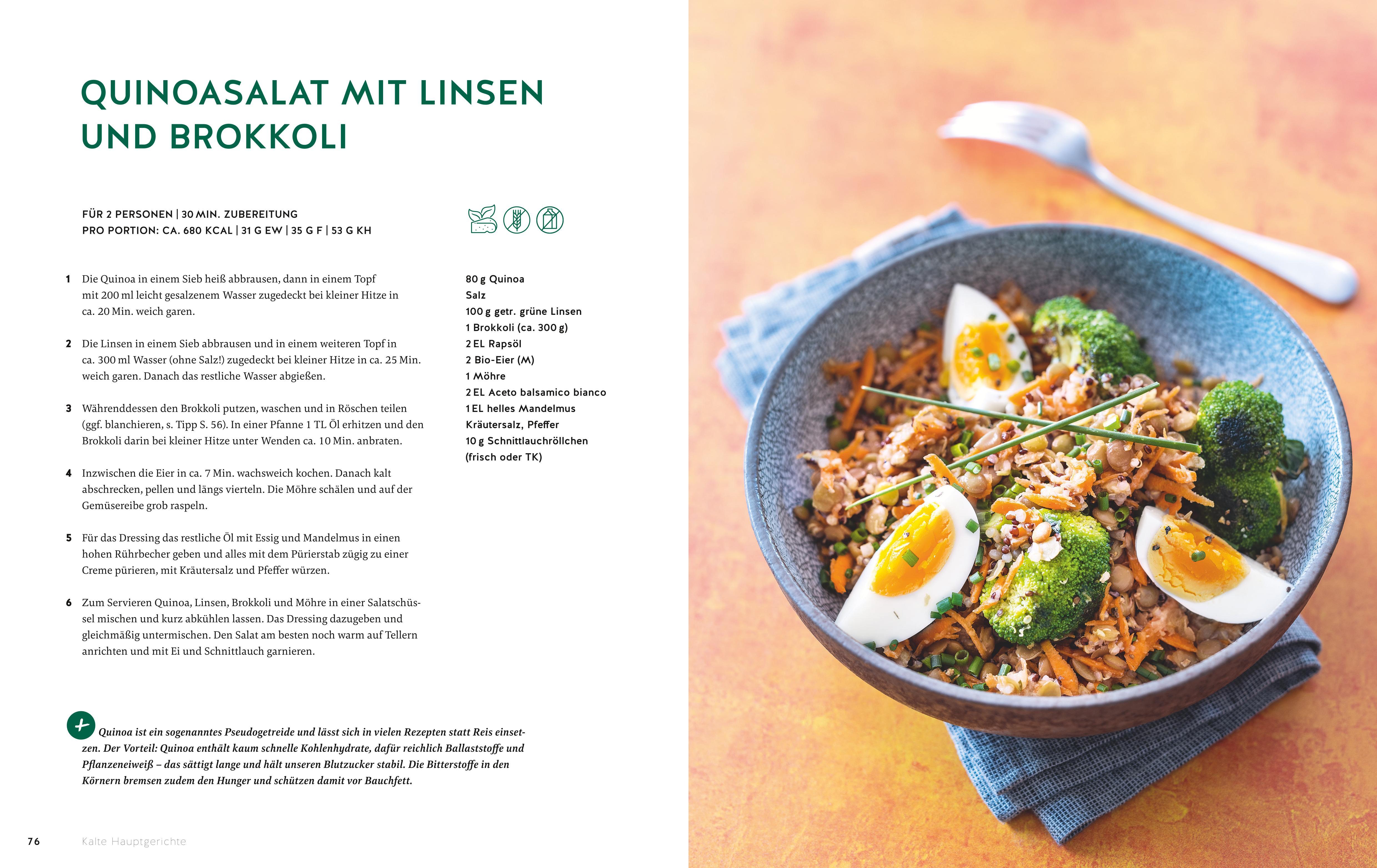 Beispielinhalt (Bild) Meine 80 besten Rezepte gegen Bauchfett