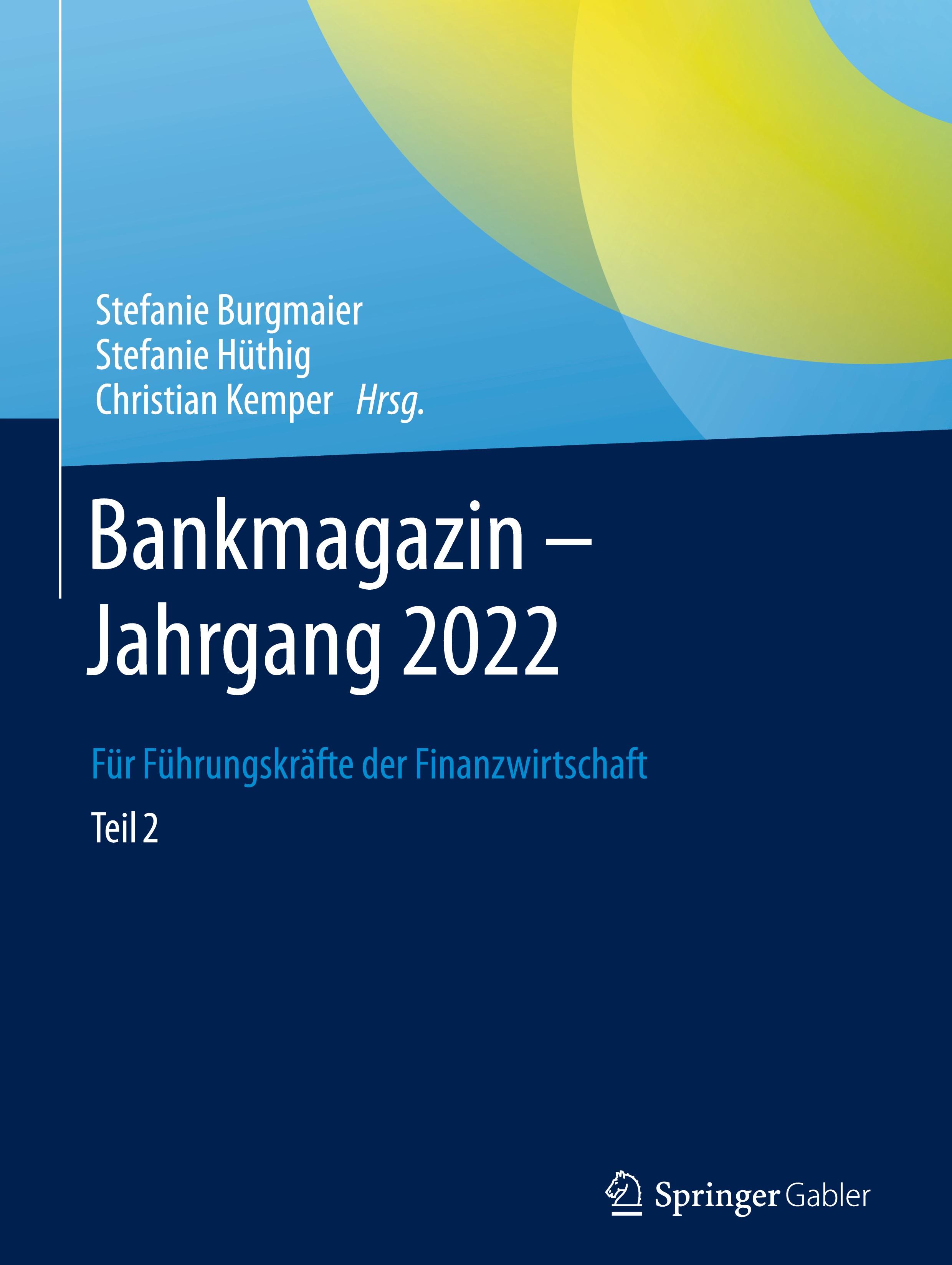 Vorderes Coverbild Bankmagazin - Jahrgang 2022 -- Teil 2
