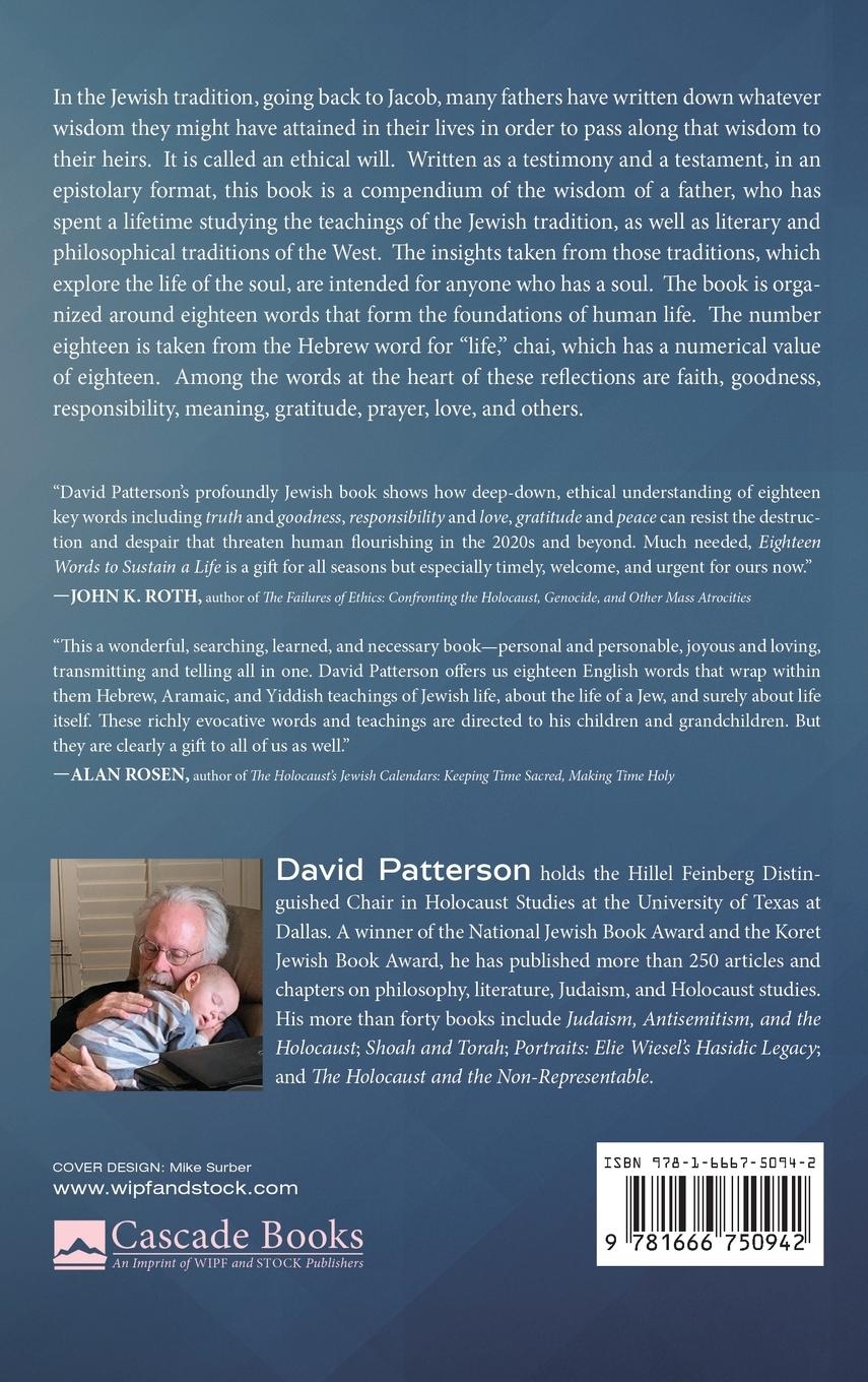 Rückseitencover Eighteen Words to Sustain a Life