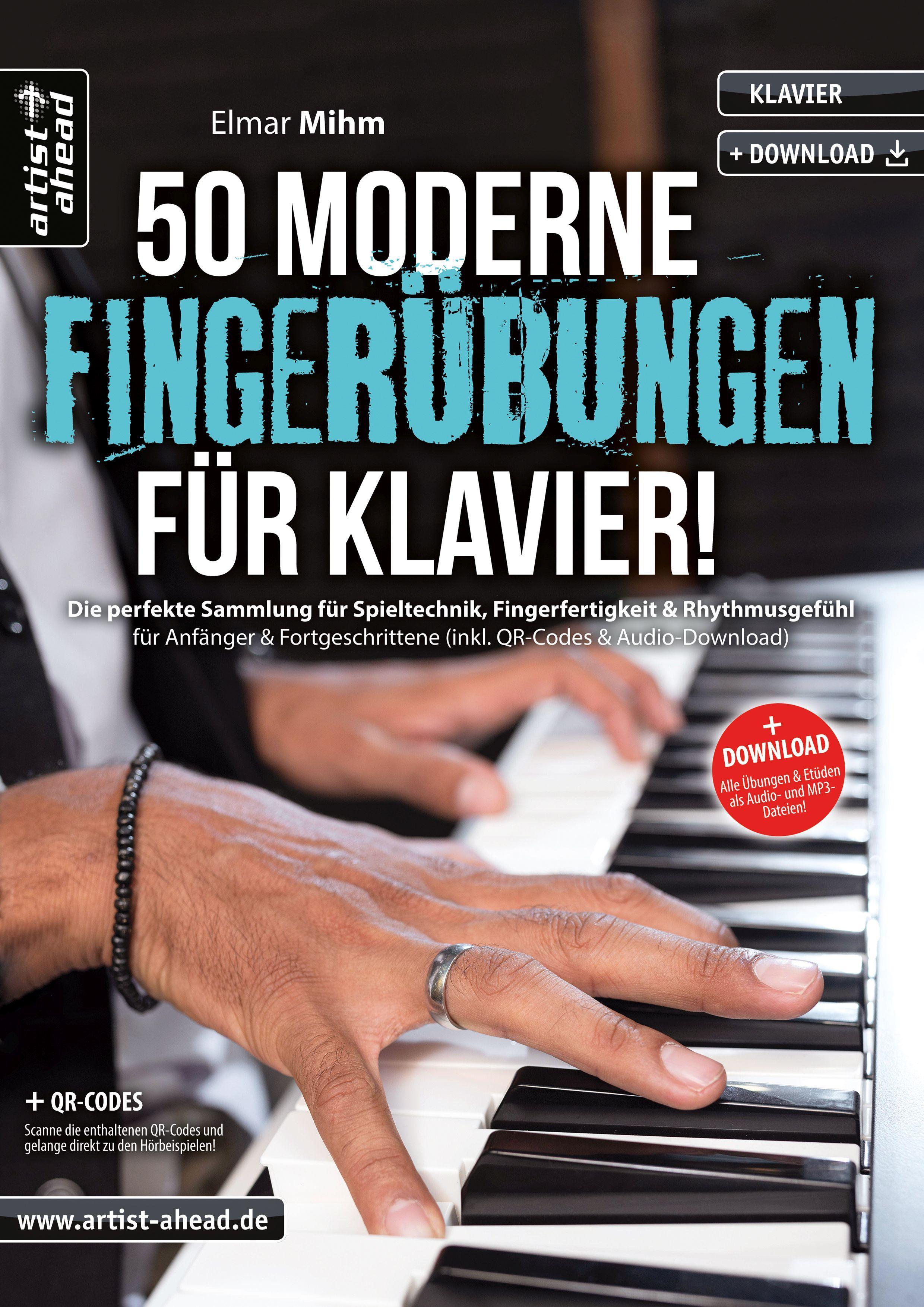 Vorderes Coverbild 50 moderne Fingerübungen für Klavier!