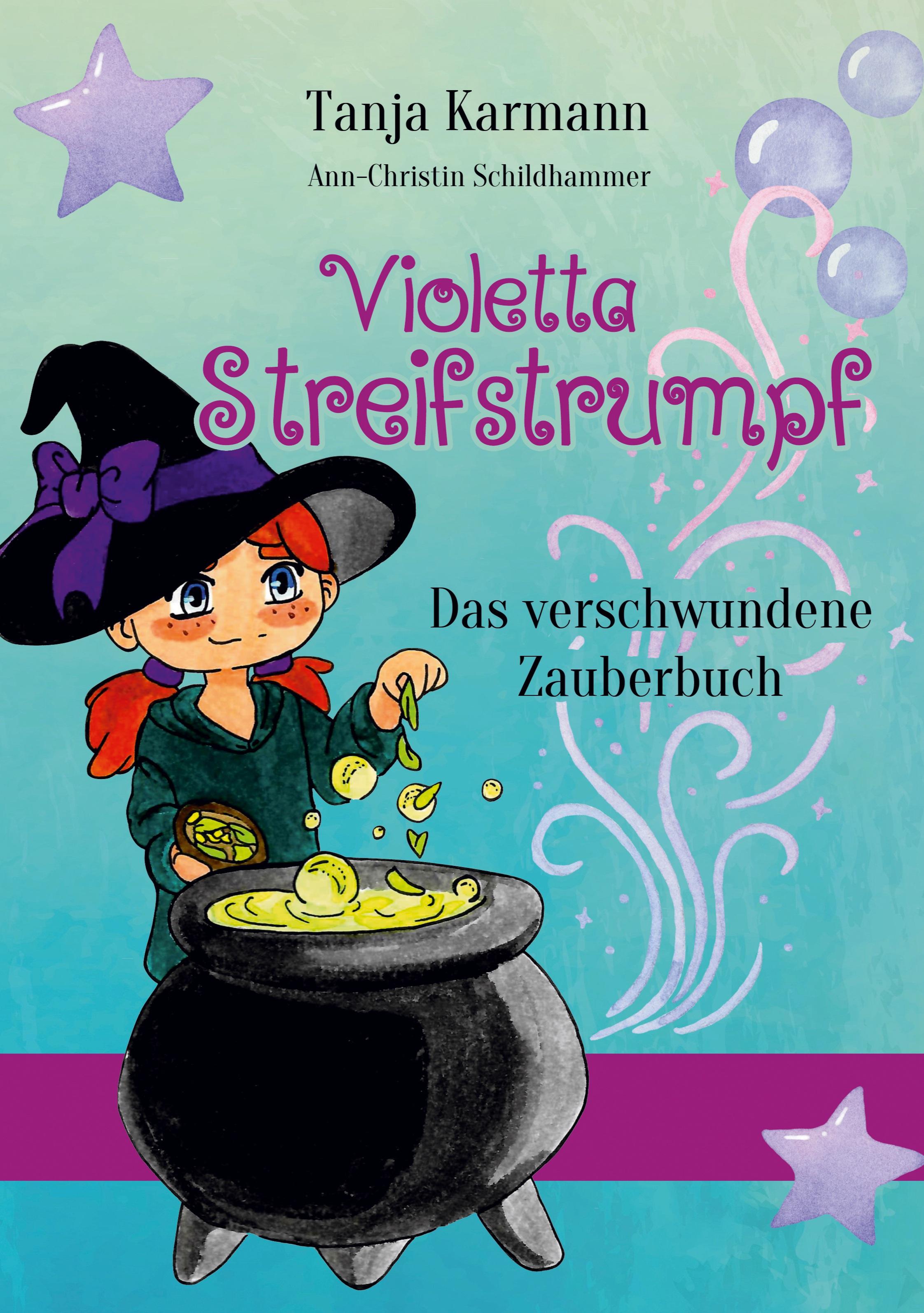 Vorderes Coverbild Violetta Streifstrumpf.