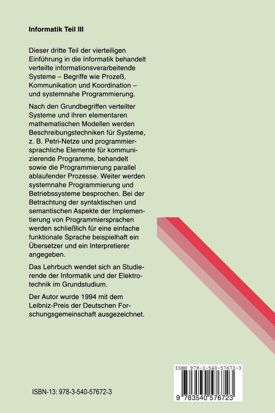 Rückseitencover Informatik. Eine grundlegende Einführung