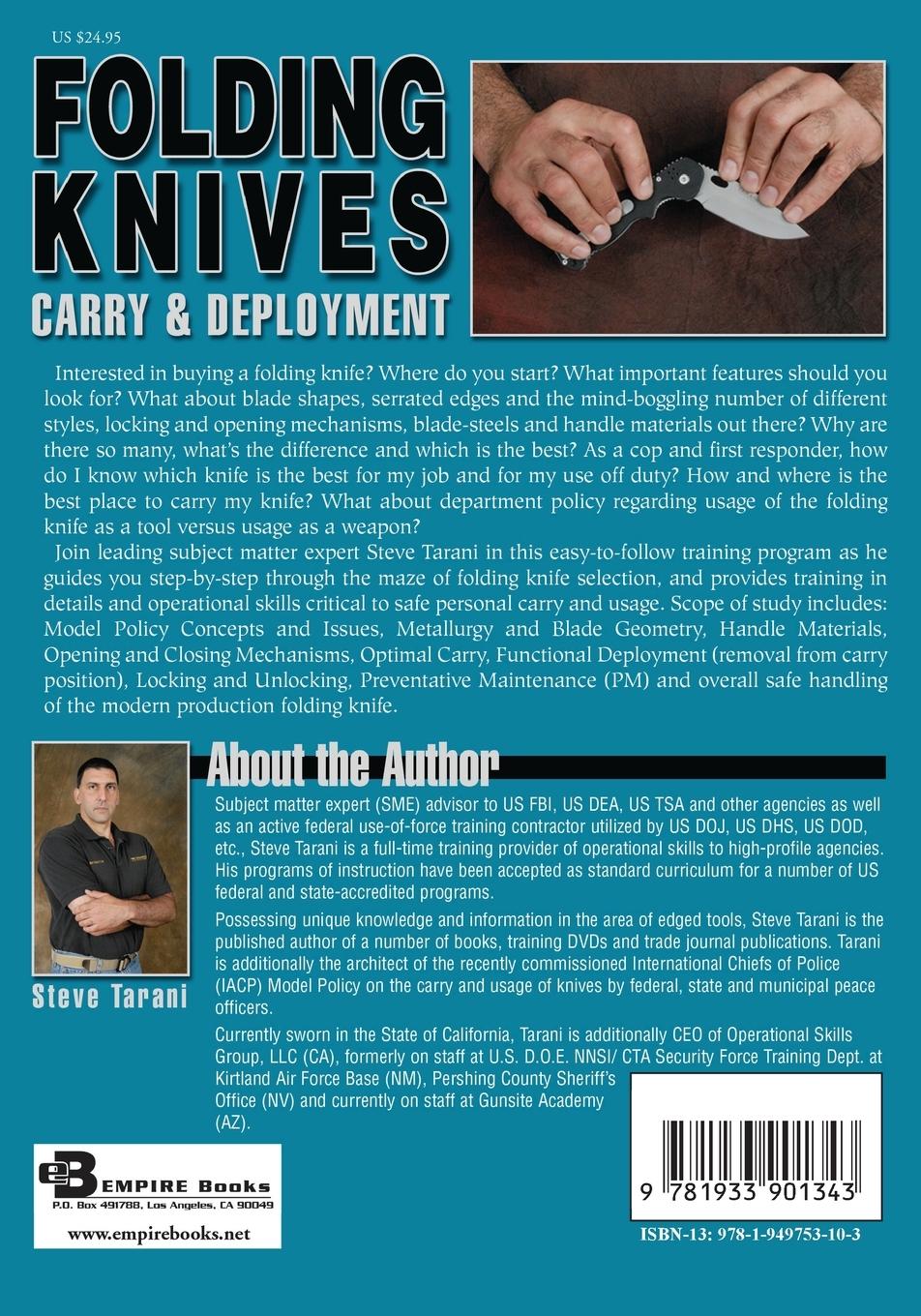 Rückseitencover Folding Knives