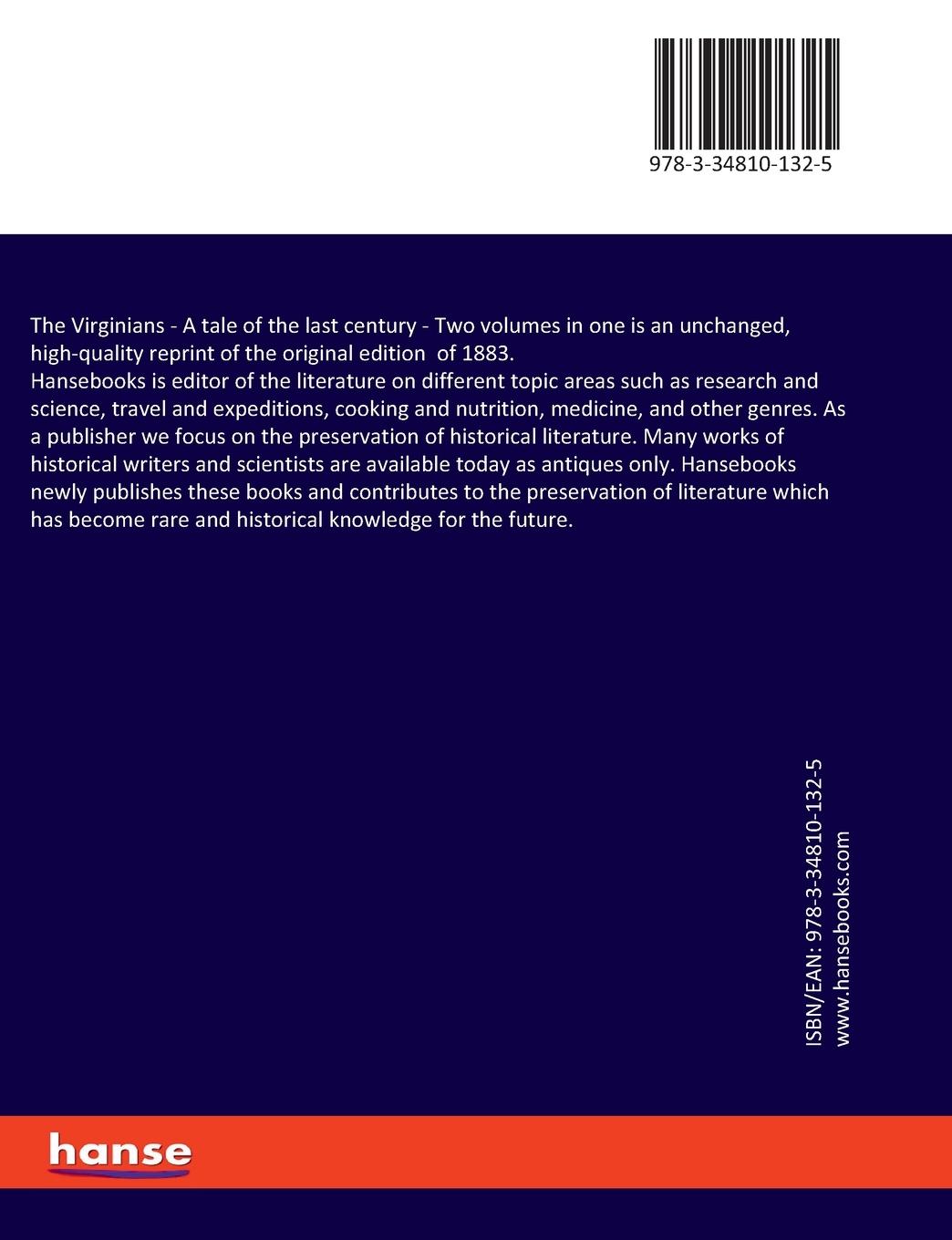 Rückseitencover The Virginians