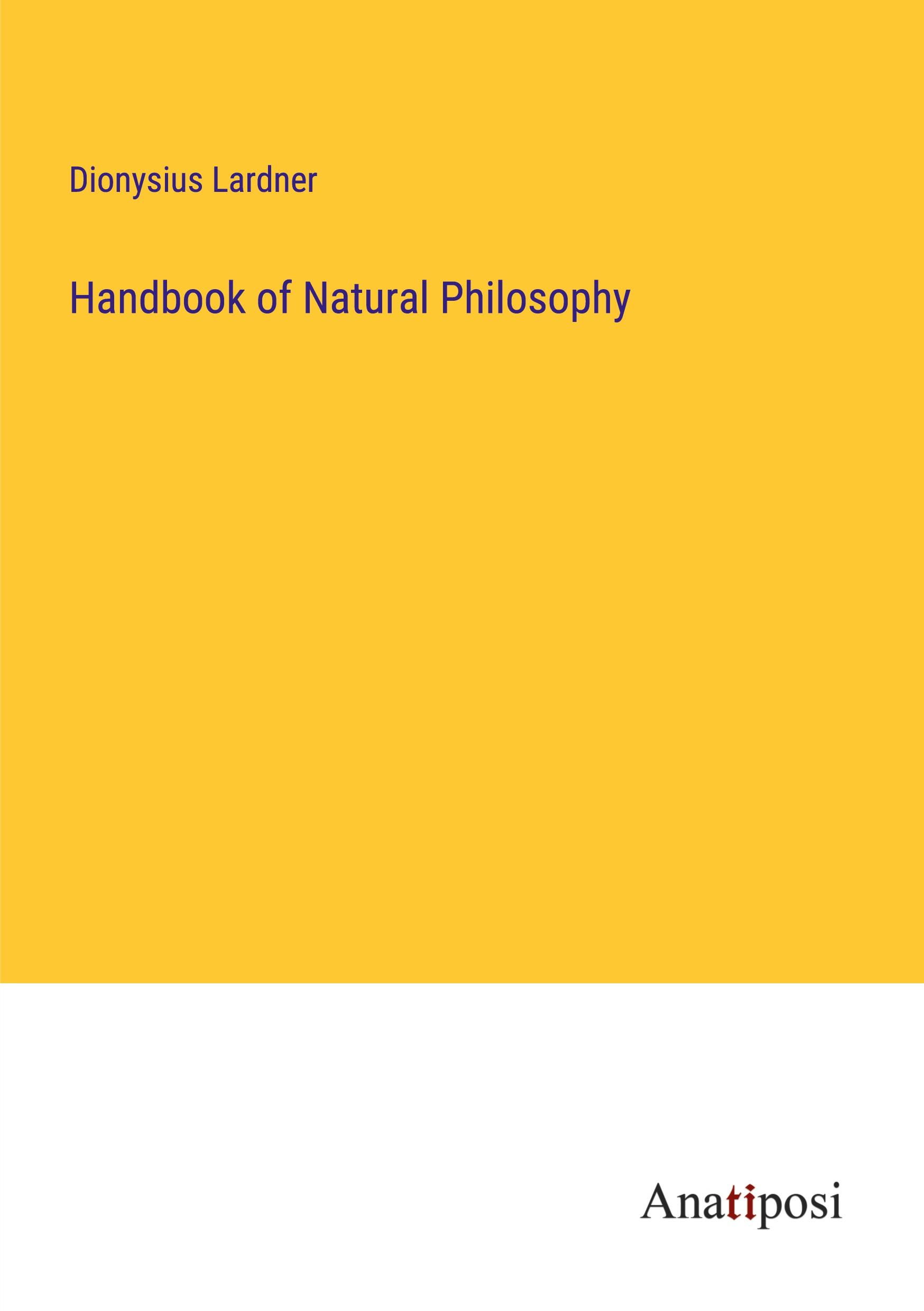 Vorderes Coverbild Handbook of Natural Philosophy