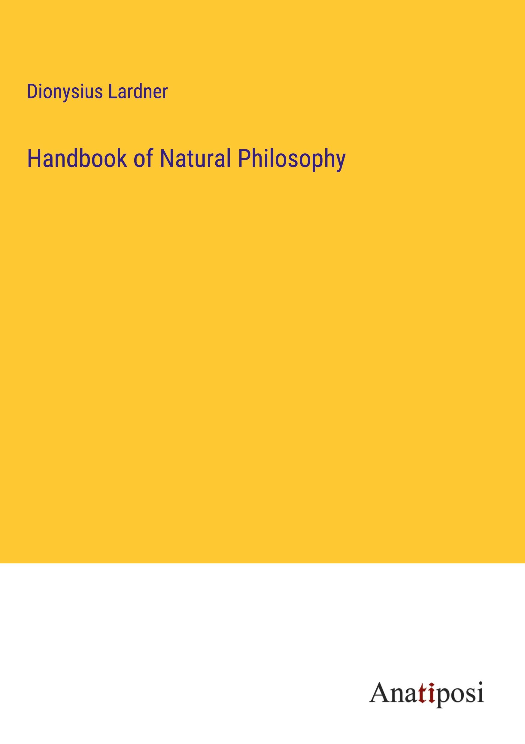 Vorderes Coverbild Handbook of Natural Philosophy