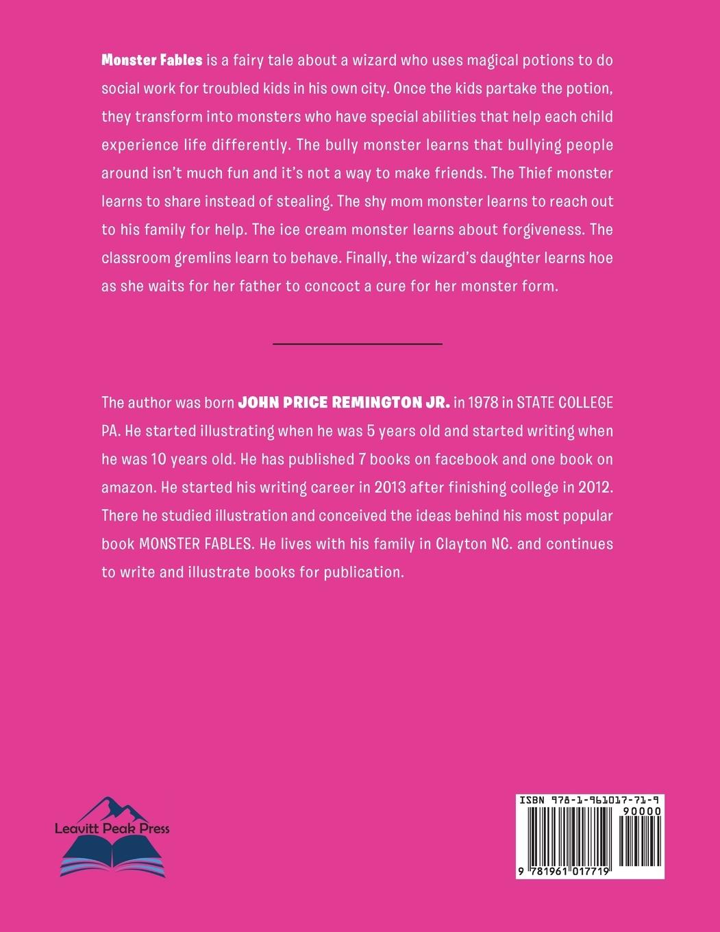 Rückseitencover Monster Fables