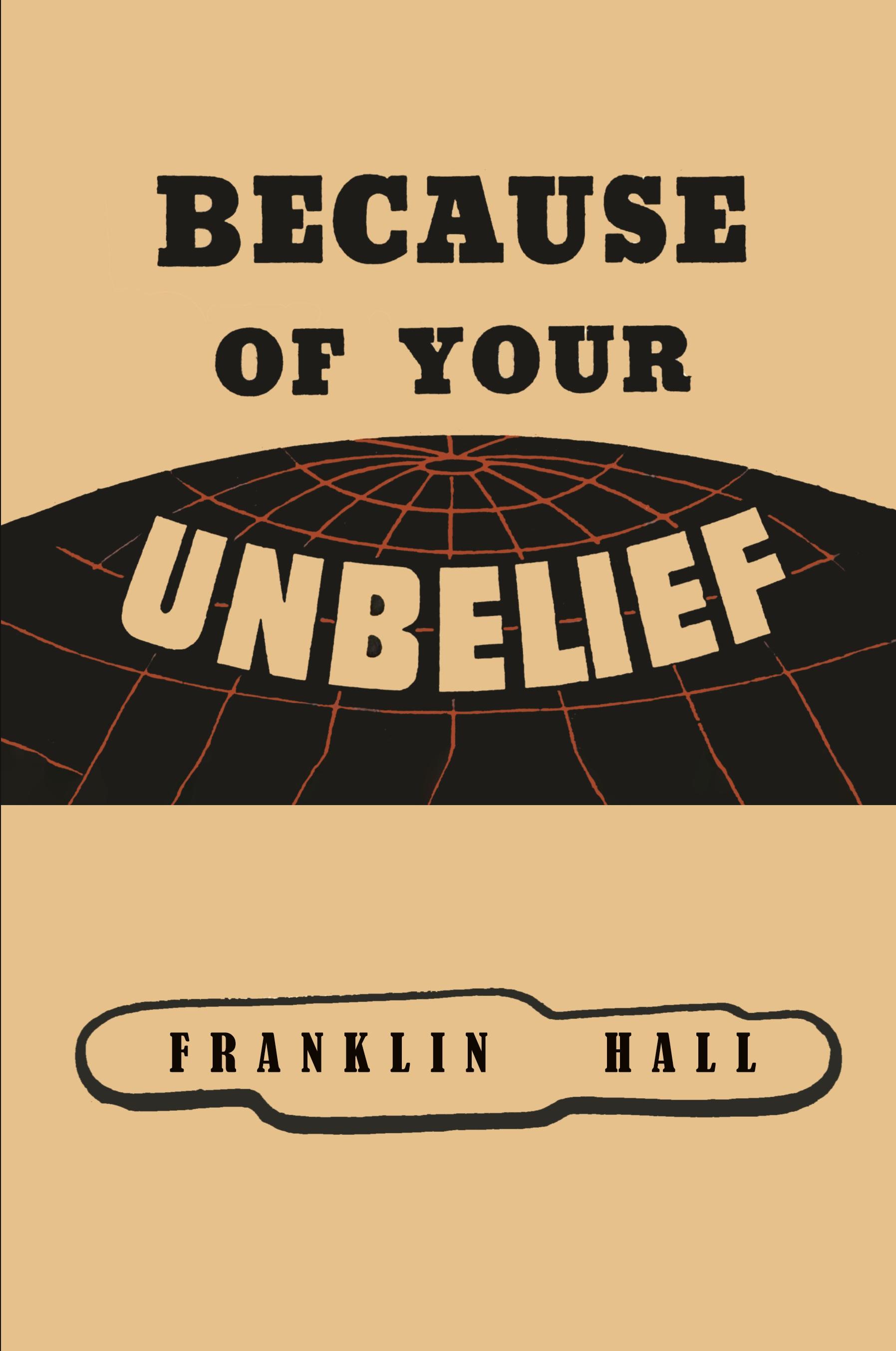 Vorderes Coverbild Because of Your Unbelief