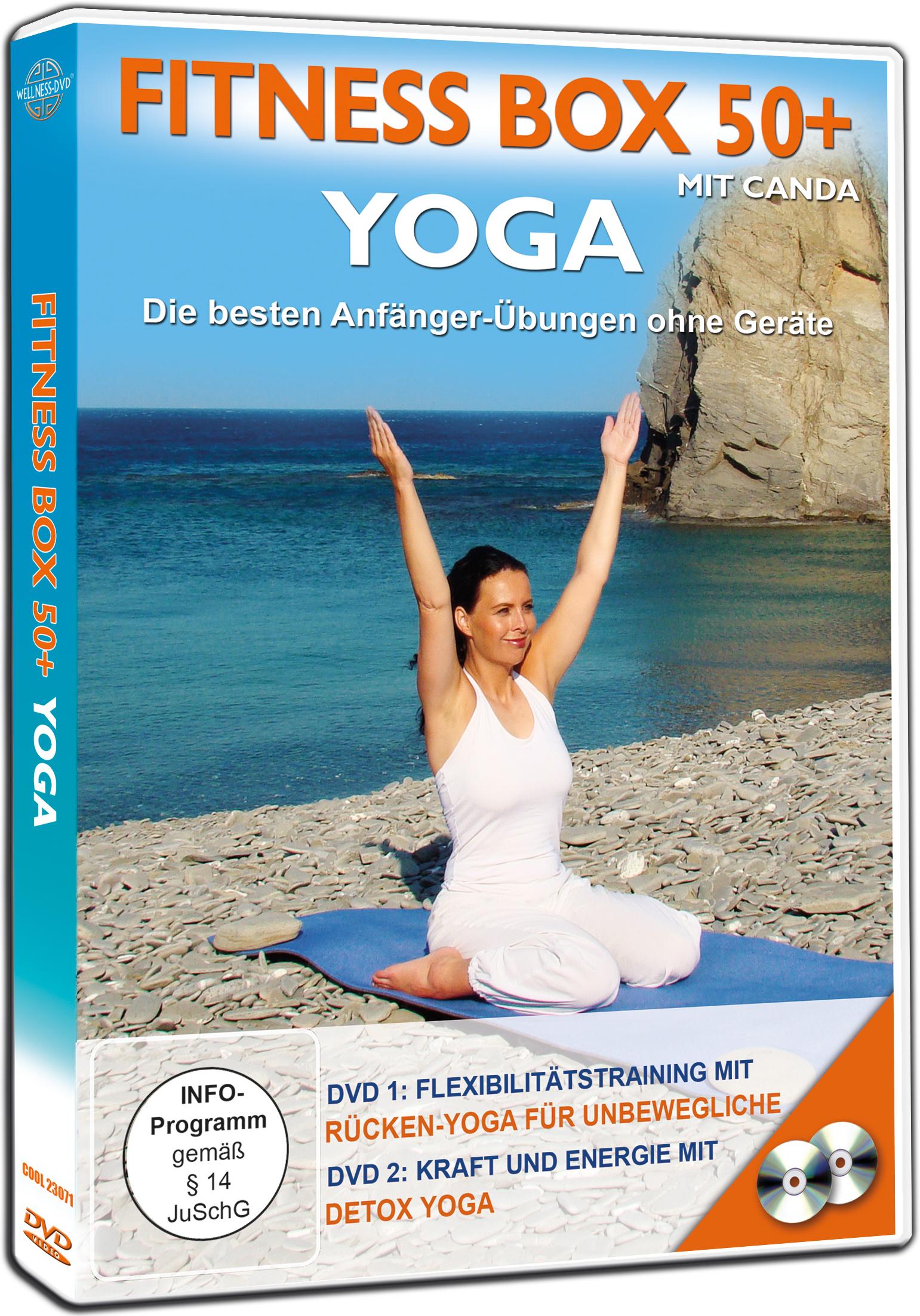 Vorderes Coverbild Fitness Box 50+ Yoga - Die besten Anfänger-Übungen ohne Geräte
