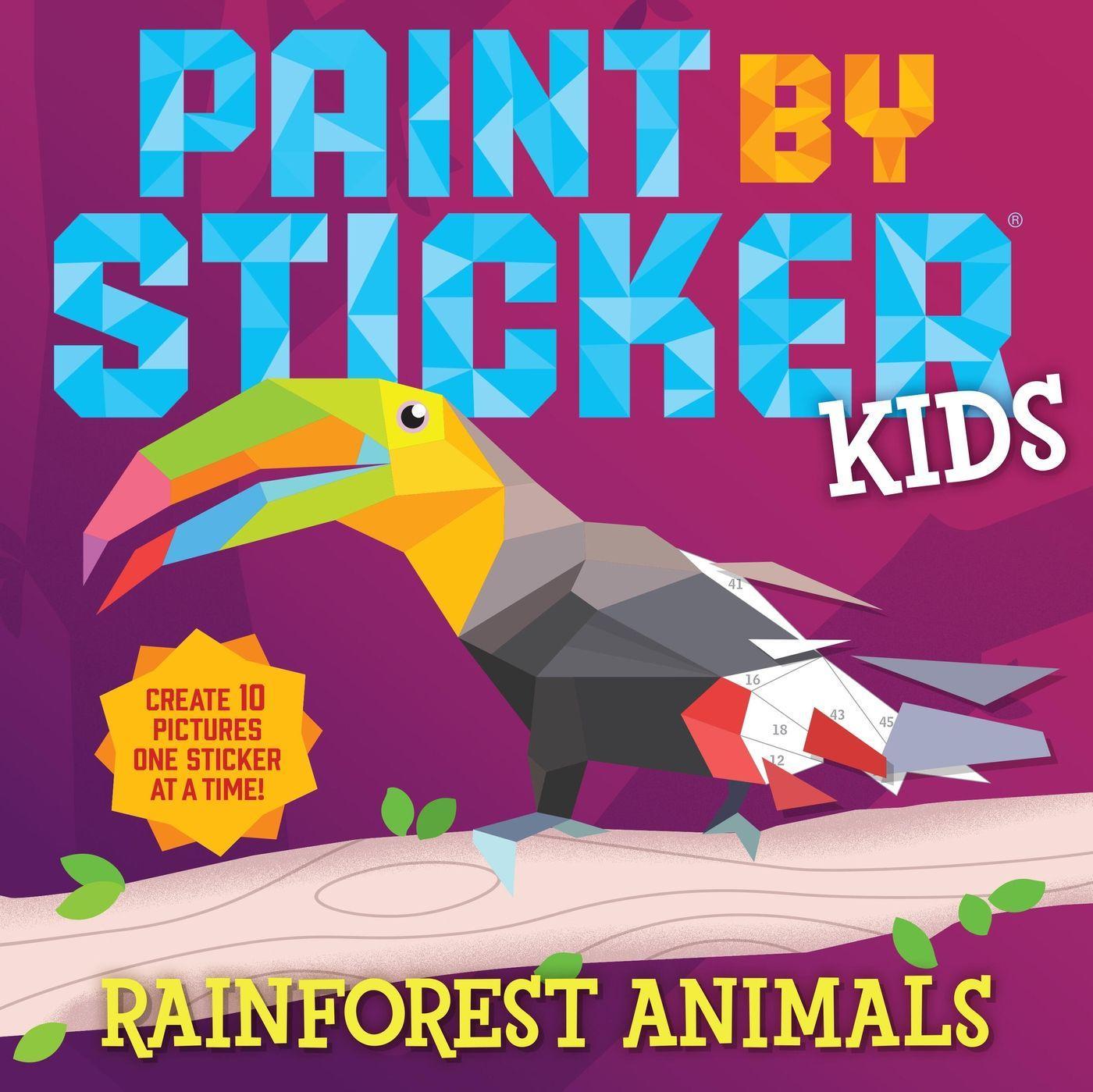 Vorderes Coverbild Paint by Sticker Kids: Rainforest Animals
