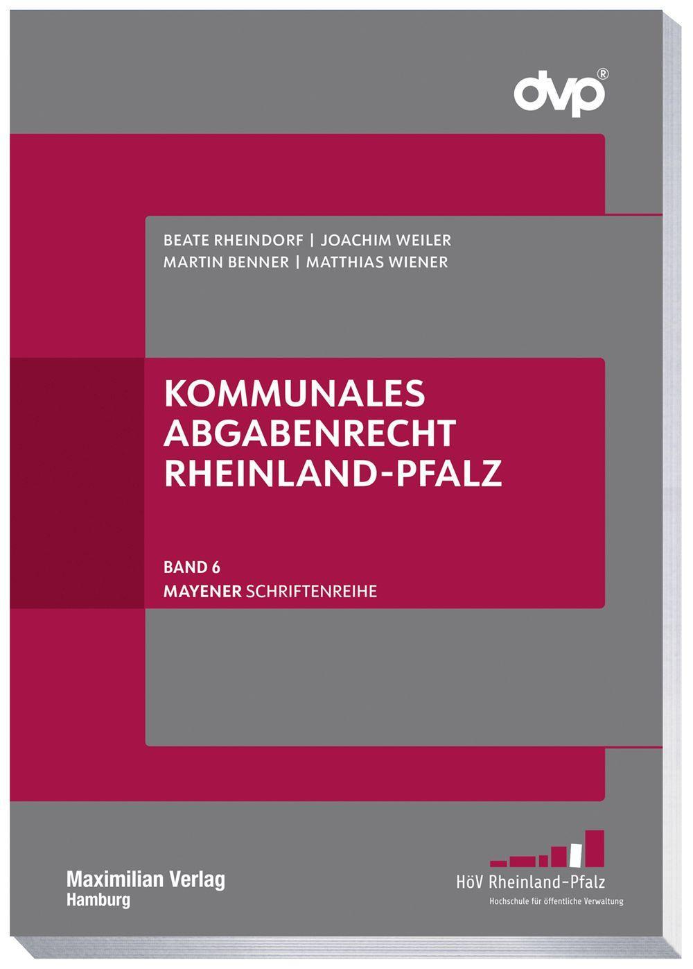 Vorderes Coverbild Kommunales Abgabenrecht Rheinland-Pfalz
