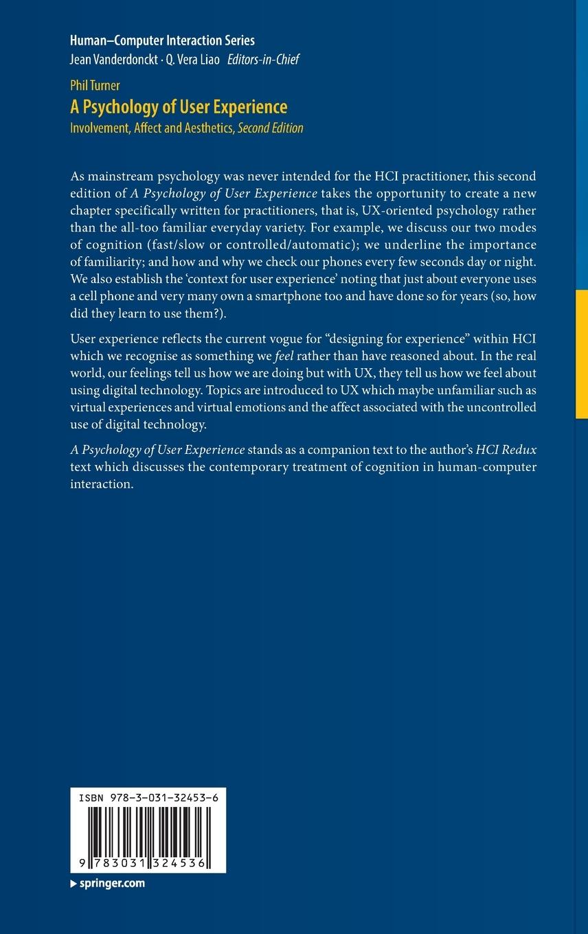 Rückseitencover A Psychology of User Experience