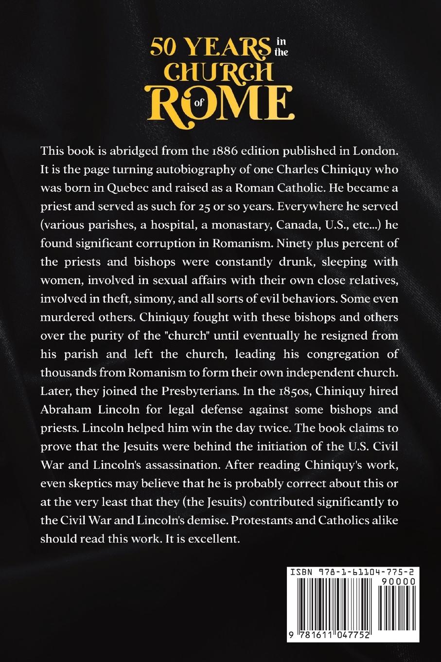 Rückseitencover Fifty Years in the Church of Rome