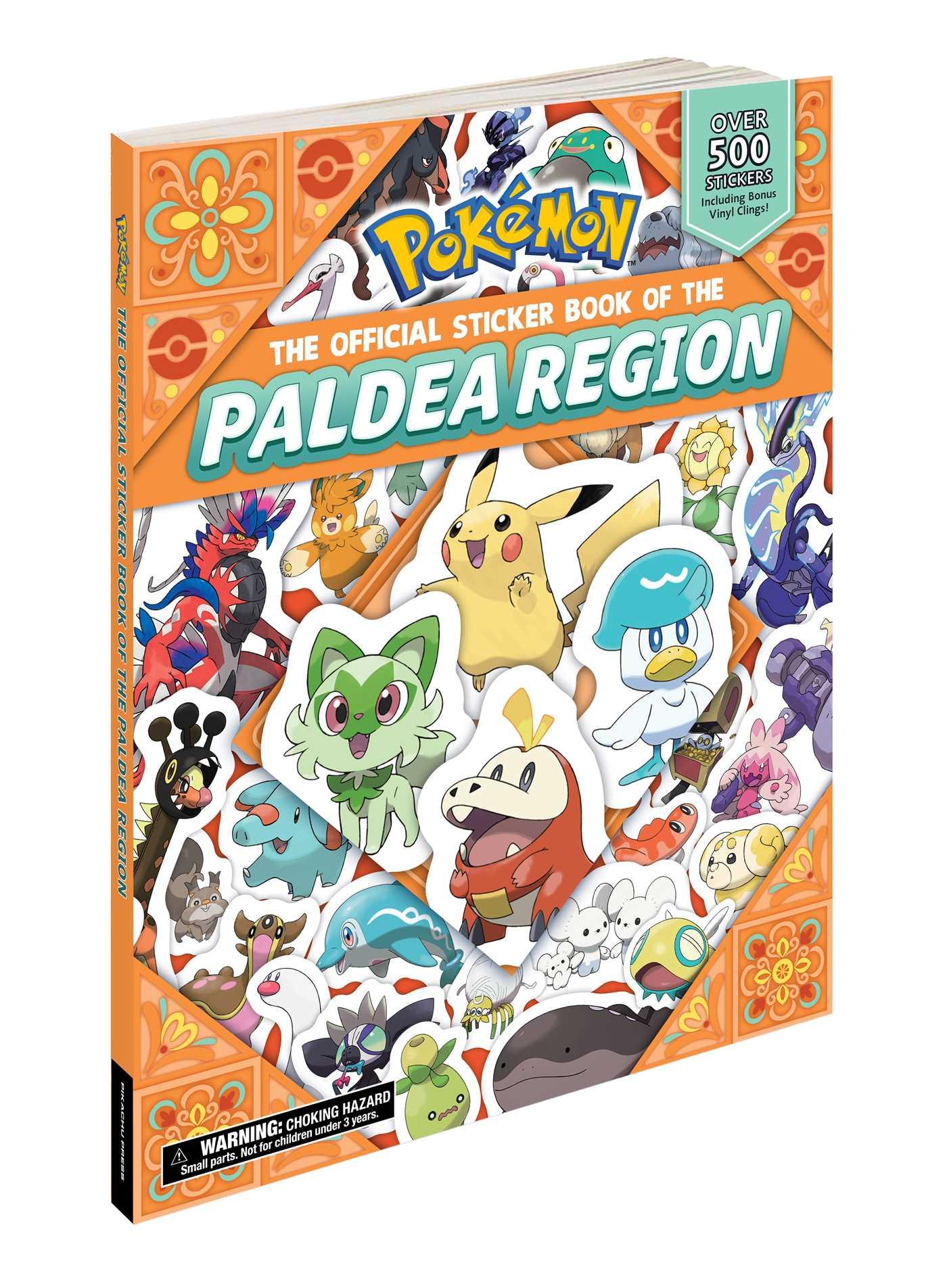 Vorderes Coverbild Pokémon the Official Sticker Book of the Paldea Region