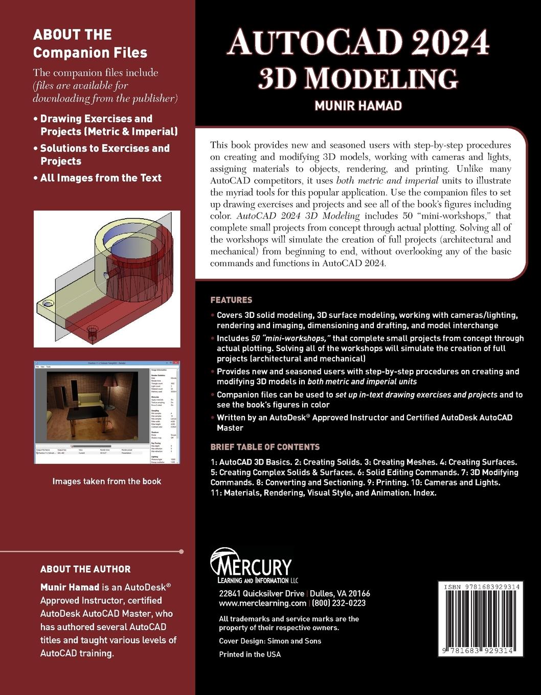 Rückseitencover AutoCAD 2024 3D Modeling
