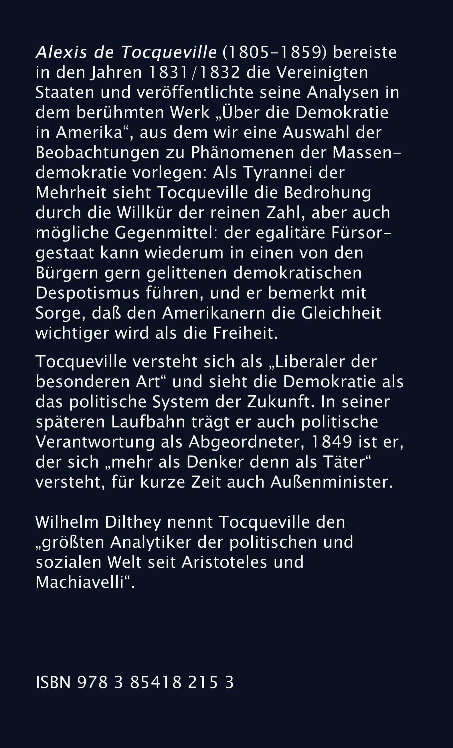 Rückseitencover Die Tyrannei der Mehrheit