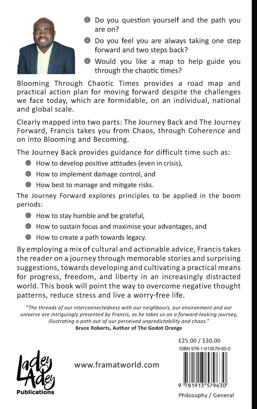 Rückseitencover Blooming Through Chaotic Times Your Map For Navigating Our Uncertain, Complex and Turbulent Age