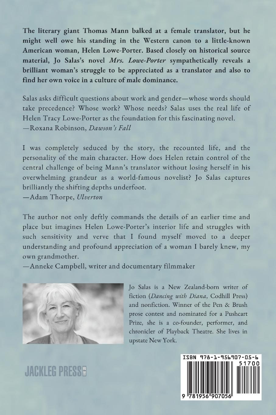 Rückseitencover Mrs. Lowe-Porter
