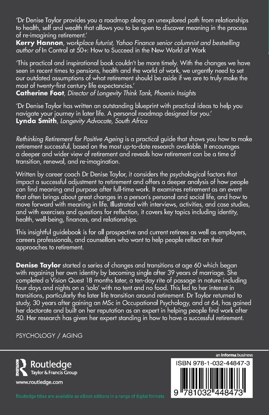 Rückseitencover Rethinking Retirement for Positive Ageing