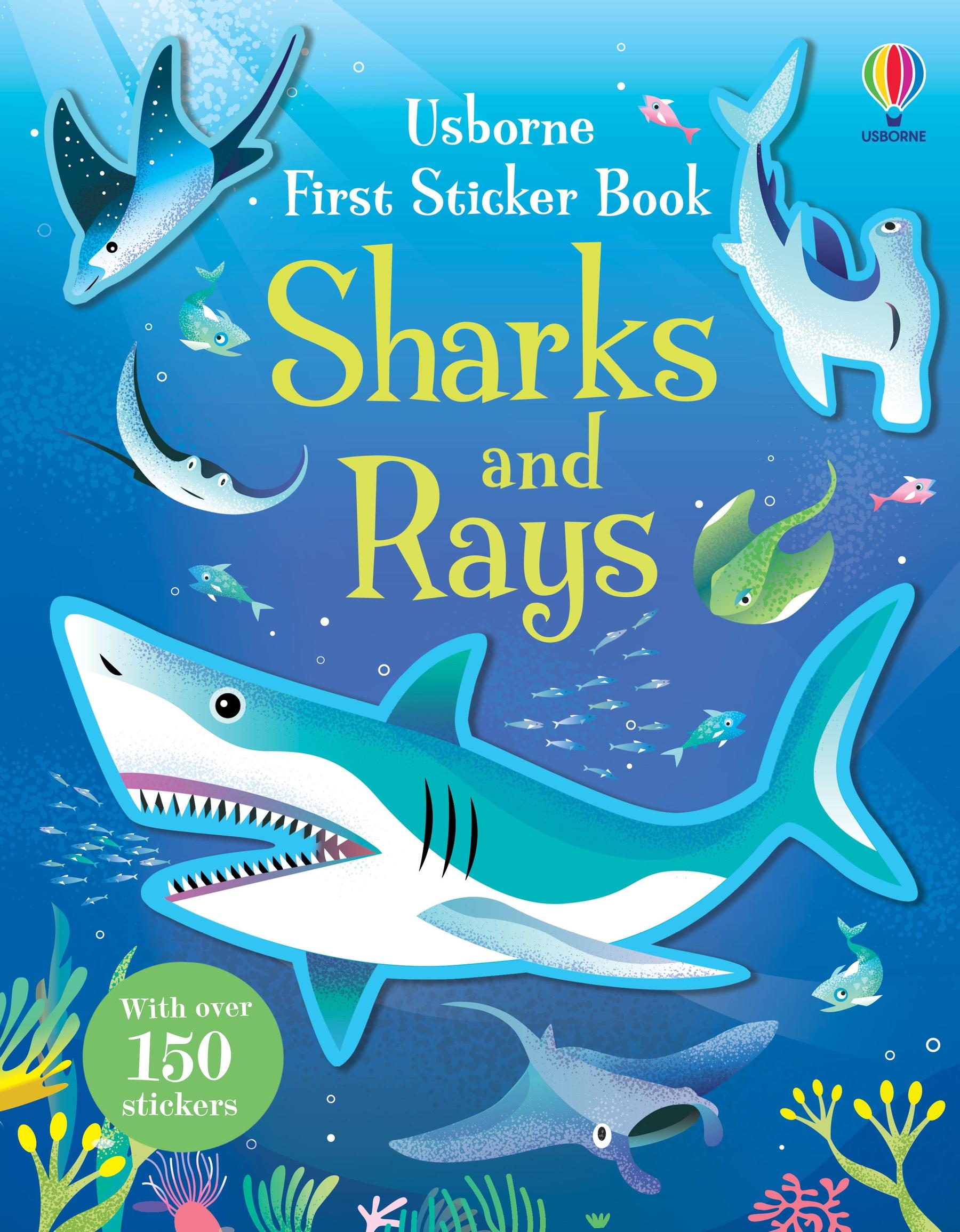 Vorderes Coverbild First Sticker Book Sharks and Rays