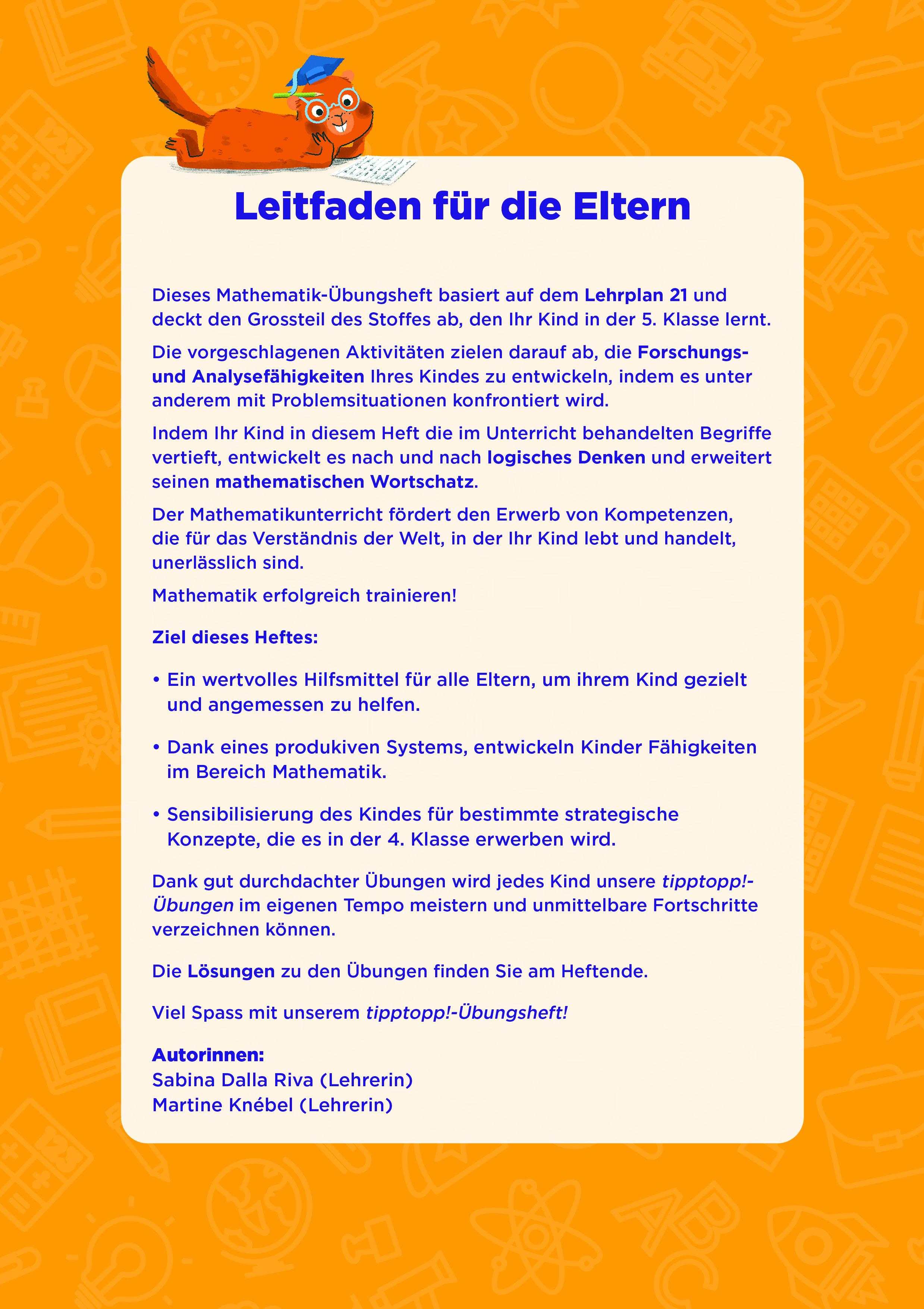 Rückseitencover Einfach tipptopp! Mathematik 4. Klasse