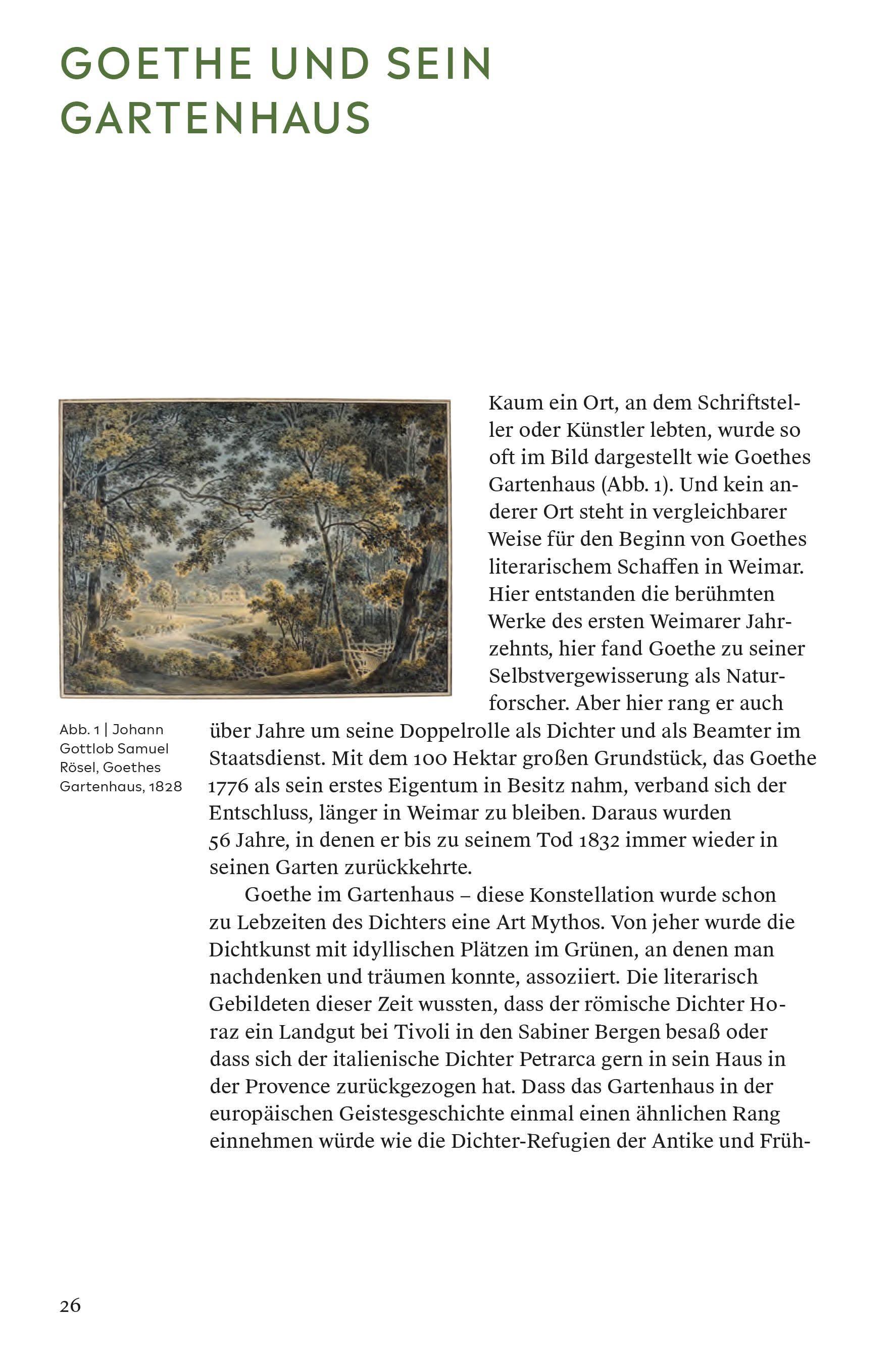 Beispielinhalt (Bild) Goethes Gartenhaus