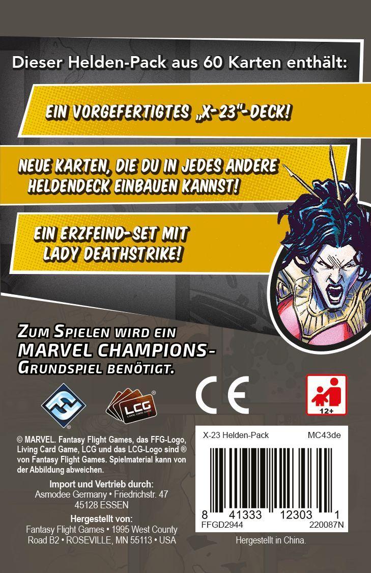 Beispielinhalt (Bild) Marvel Champions: Das Kartenspiel - X-23