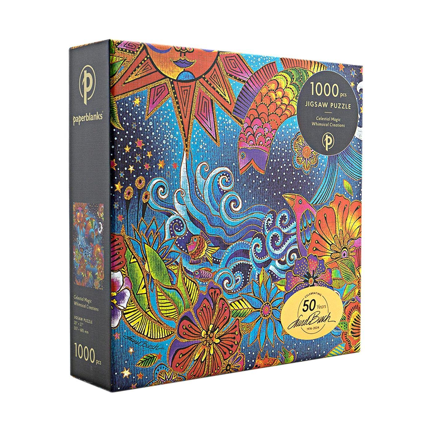 Vorderes Coverbild Celestial Magic 1000 Piece Jigsaw Puzzle, Laurel Burch Collection by Paperblanks (Whimsical Creations)