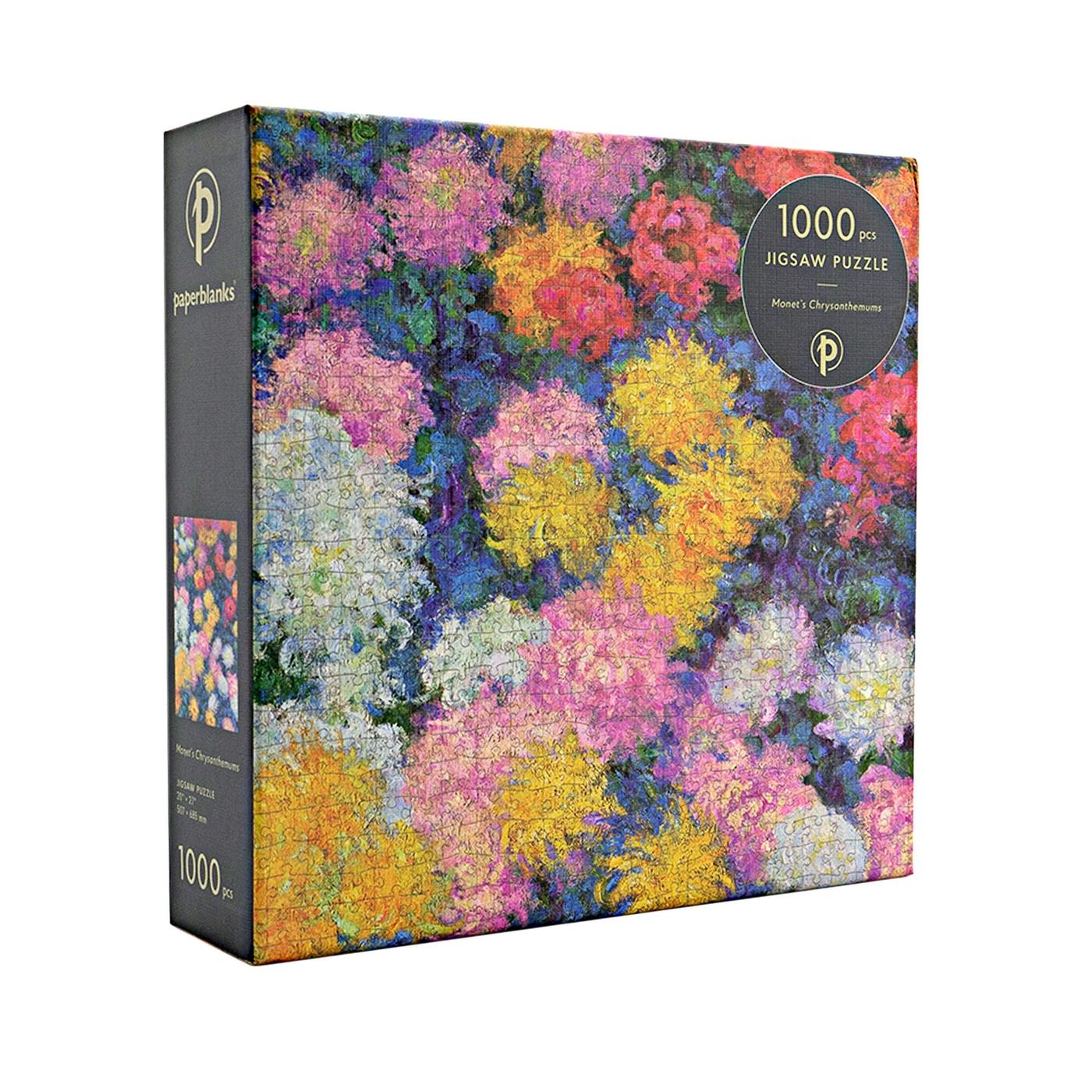 Vorderes Coverbild Monet's Chrysanthemums 1000 Piece Jigsaw Puzzle by Paperblanks (Monet's Chrysanthemums)