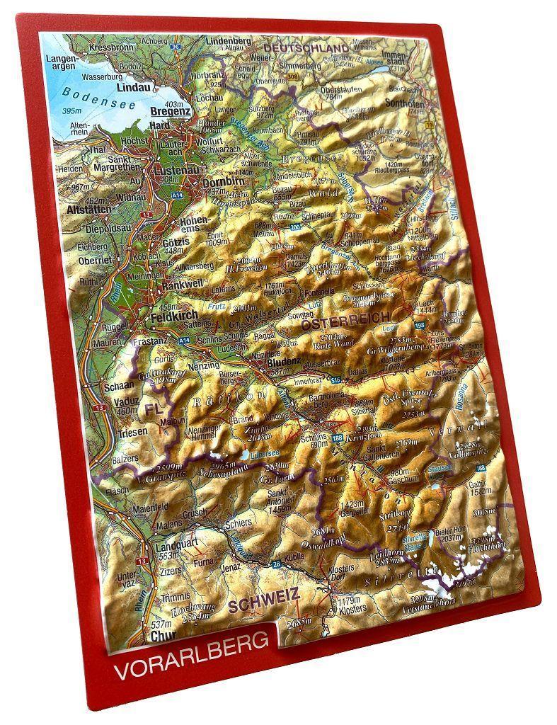 Beispielinhalt (Bild) Reliefpostkarte Vorarlberg