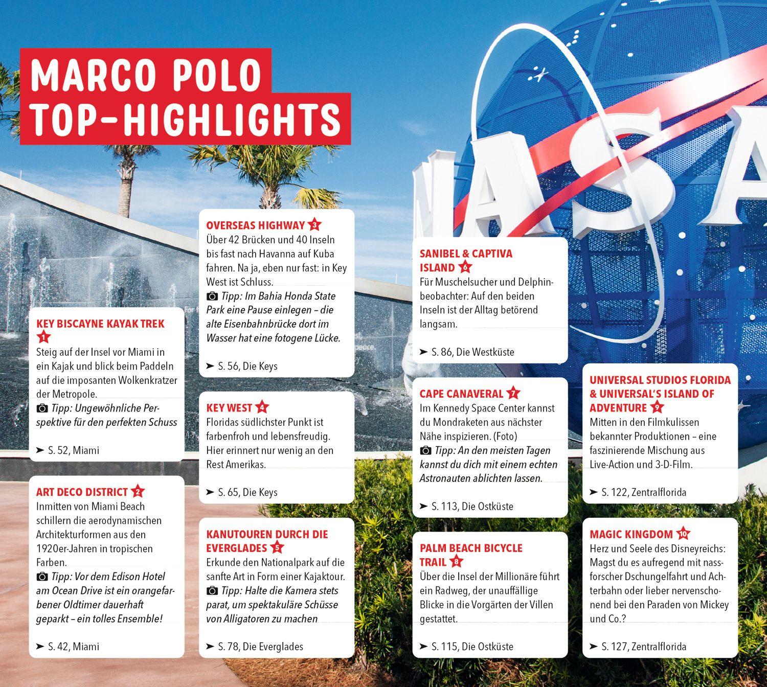 Beispielinhalt (Bild) MARCO POLO Reiseführer Florida