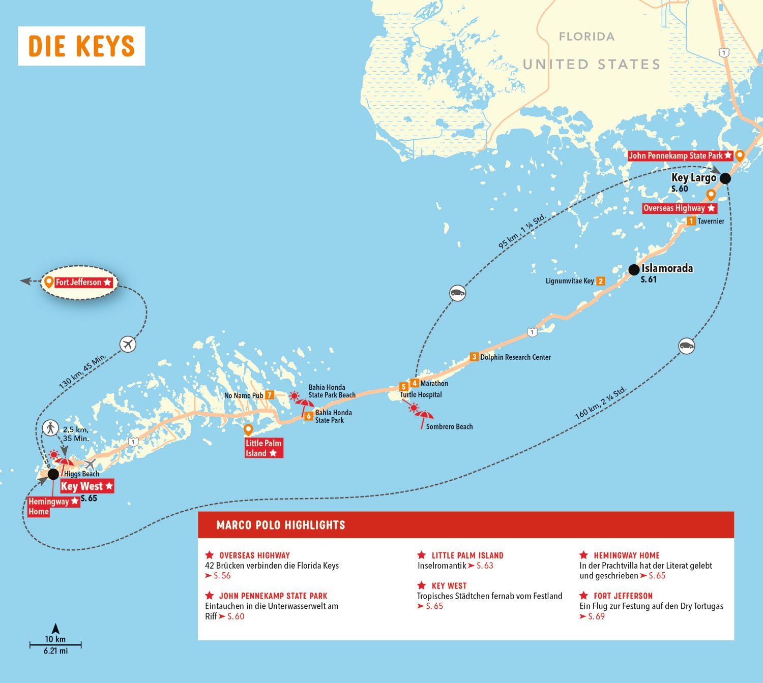 Beispielinhalt (Bild) MARCO POLO Reiseführer Florida