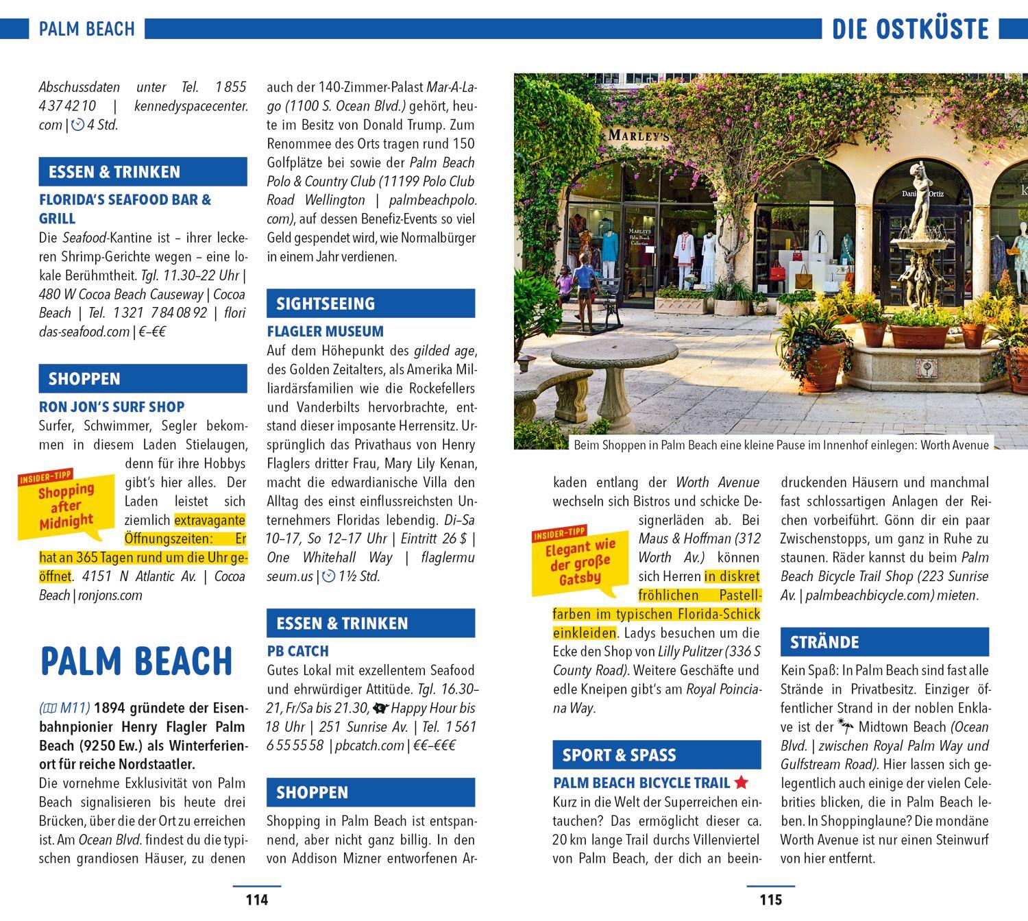 Beispielinhalt (Bild) MARCO POLO Reiseführer Florida