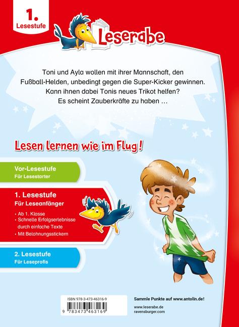 Beispielinhalt (Bild) Leserabe 1. Lesestufe - Tonis magisches Fußball-Trikot