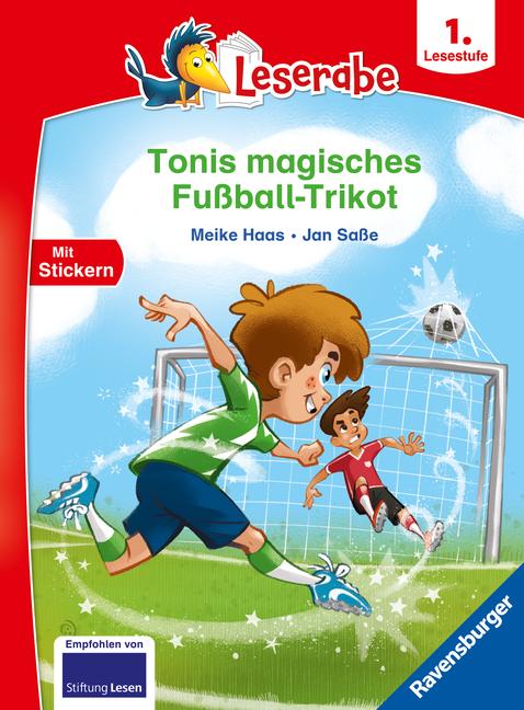 Vorderes Coverbild Leserabe 1. Lesestufe - Tonis magisches Fußball-Trikot