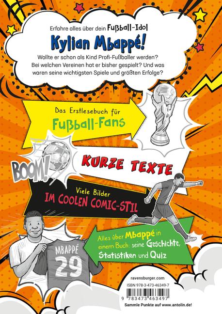 Beispielinhalt (Bild) Fußball-Stars - Alles über Mbappé. Vom Fußball-Talent zum Megastar