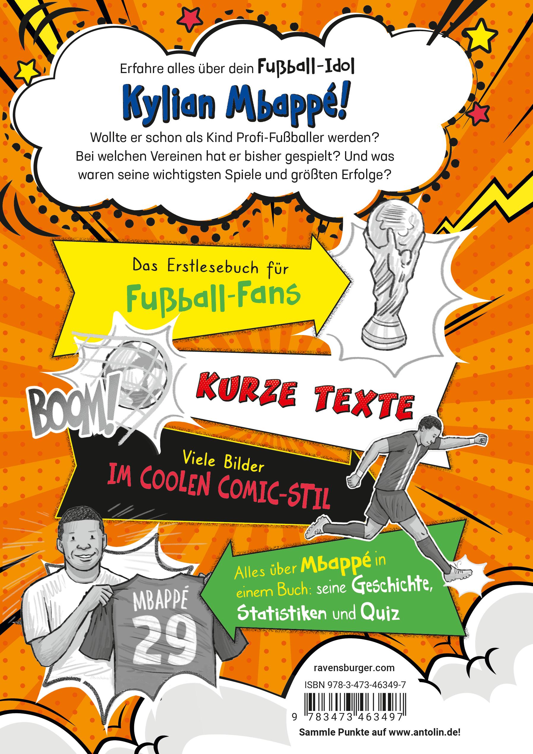 Rückseitencover Fußball-Stars - Alles über Mbappé. Vom Fußball-Talent zum Megastar