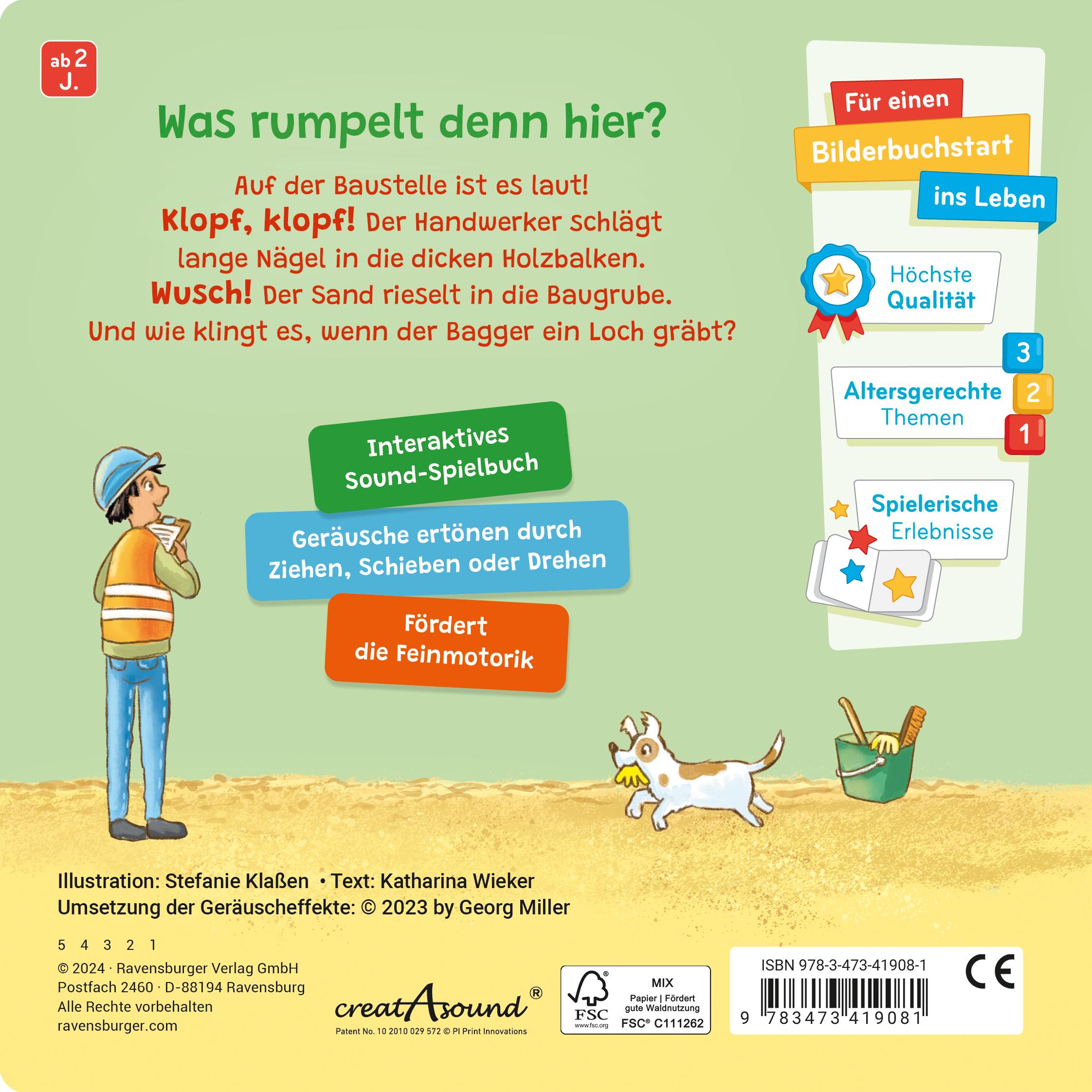 Rückseitencover Spielen, hören, staunen - Baustelle