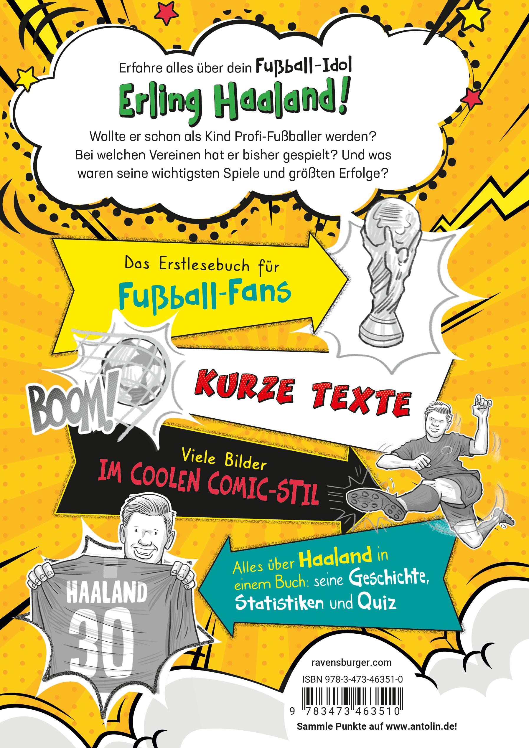 Rückseitencover Fußball-Stars - Alles über Haaland. Vom Fußball-Talent zum Megastar